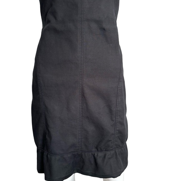Helmut Lang Black Midi Dress Sz 2 - Picture 6 of 7
